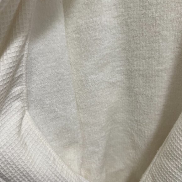 Linum Home Textiles Unisex Turkish Cotton Smyrna White Robe - Picture 4 of 11